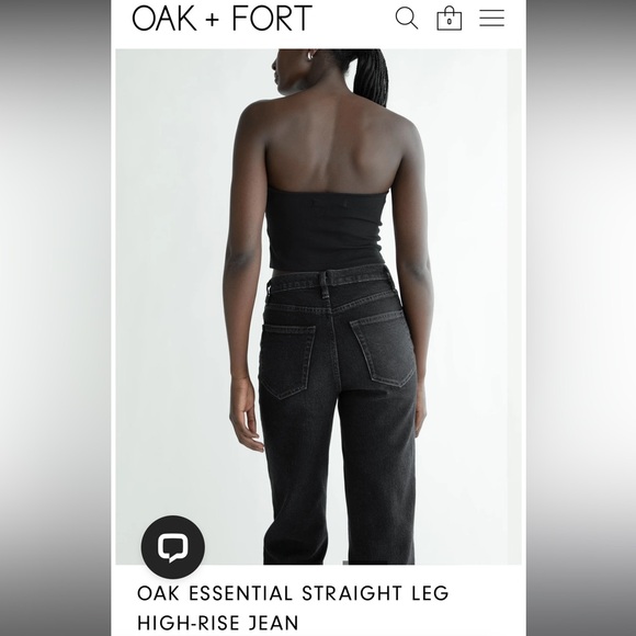 OAK ESSENTIAL STRAIGHT LEG HIGH-RISE JEAN
Washed Black Size 28 Lightly worn 9/10 - Picture 2 of 8
